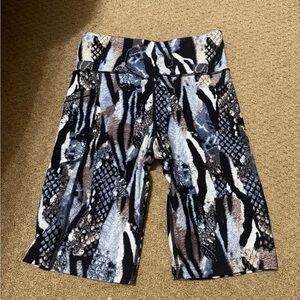 Calvin Klein Women's Multicolor Patterned Bike Shorts